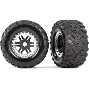 Traxxas колело 2.8", гума Maxx All-Terrain, джанта черно-сив (2)