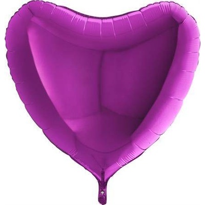 Grabo Nafukovací balónik fialové srdce 46 cm