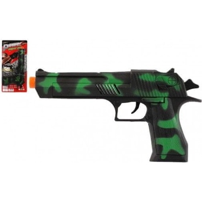 Teddies Pištoľ 23cm plast na zotrvačník na karte