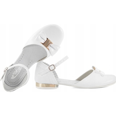 Miko 672 dievčenské komunistické balerínky biele