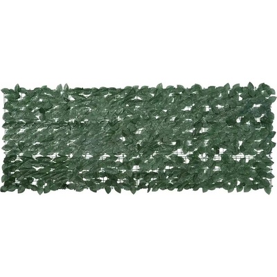 vidaXL Balkonová zástěna s tmavě zelenými listy 200 x 75 cm