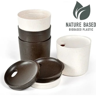 Light my fire Ниски чаши с капаци MyCup'n, 4 бр, кафяви и бели (2459513015)