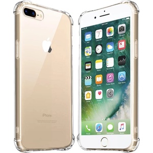 Techsuit Калъф за iPhone 7 Plus / iPhone 8 Plus - Удароустойчив Прозрачен Силиконов - Прозрачен (KF2317978)