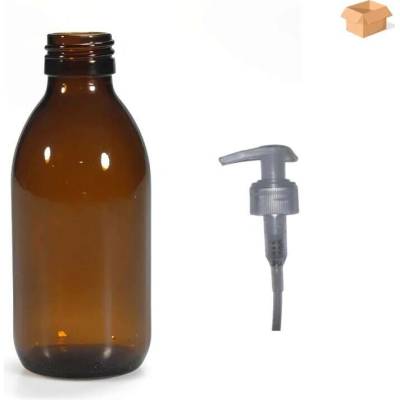 Luna Skleněná lékovka s transparentní pumpičkou 150 ml 88 ks