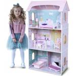 Moni Дървена къща за кукли с обзавеждане Anna 4121 (107899)
