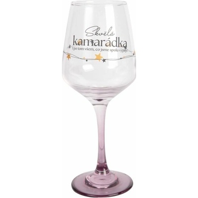 Albi Sklenice na víno Skvělá kamarádka 350 ml