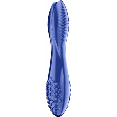 Satisfyer Skleněné dildo Dazzling Crystal 2 modré oboustranné skleněné dildo 20 x 3,6 cm