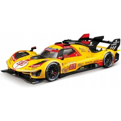 Bburago Osobné auto Ferrari 499P žlté 1:24