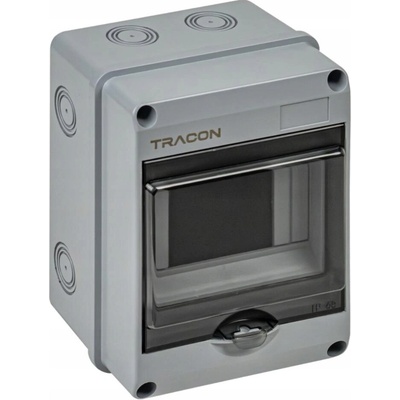 Rozvodnice nástěnná 1x5 (N/PE) IP65 1000V AC / 1500V DC Tracon