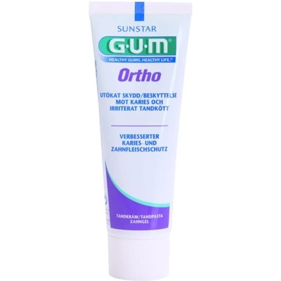 G U M Ortho паста за зъби за лица, носещи зъбни брекети 75ml