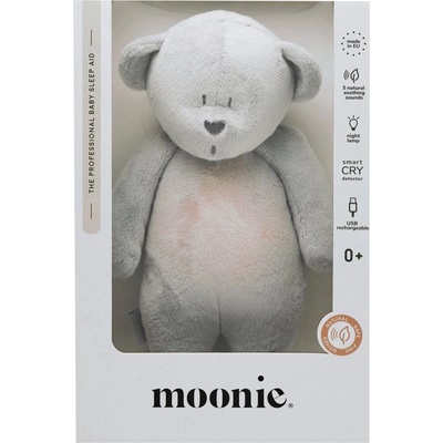 MOONIE Bear 2.0 Organic Silver играчка за заспиване с мелодия