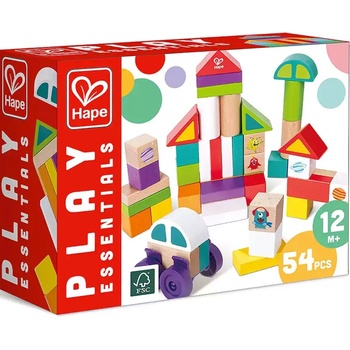 HaPe International Дървени кубчета Hape International - Космически чудовища (H0493)