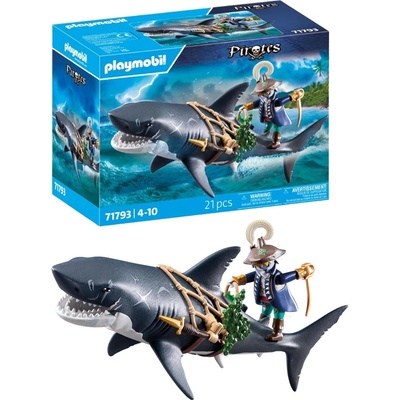 Playmobil 71793 playmobil - Гигантска акула и пират (71793)