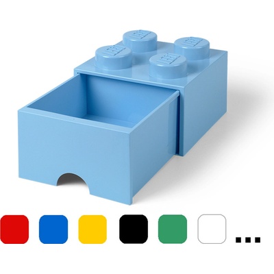 LEGO® úložný box s šuplíkem 25 x 25 x 18 cm žlutá