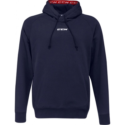 CCM mikina Team Fleece Pullover Hoodie JR šedá