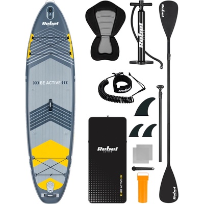 Paddleboard Rebel RBA-4507 335 cm šedý