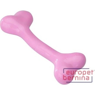 EUROPET BERNINA Rubber Bone 20,3 cm Large Strawberry s vůní jahod