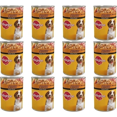 Pedigree Adult kuřecí a karotka 12 x 400 g