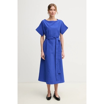 Max Mara Рокля Weekend Max Mara в синьо среднодълга разкроена 2515221032600 (2515221032600)