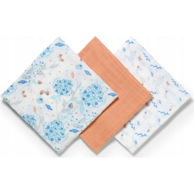 BabyOno mušelínové Super soft oranžová 3 ks