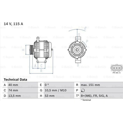 Alternátor BOSCH 0 986 049 460