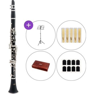 Latone LCL 700 Ebony Silver Set Bb Klarinet