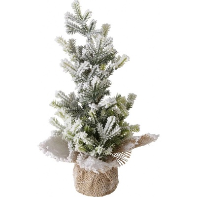 Boltze Home Úmělý vánoční stromeček v jutovém květináči TANNE 31 cm