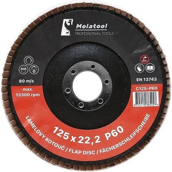 Molatool Lamelový brusný kotouč 125 mm P60 C125-P60