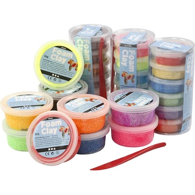 Creativ Company Set Foam Clay Assorted Colours 28 s (78816)