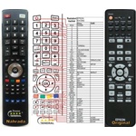 General EPSON EH-DM2, EMP-TWD10, EMP-W5D, EMP-DM1, EH-DM3 - съвместимо дистанционно управление на марката General (EH-DM2, EMP-TWD10, EMP-W5D, EMP-DM1, EH-DM3)