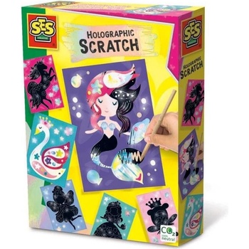 Ses Creative Holografické vyškrabávacie obrázky Víly 6 ks