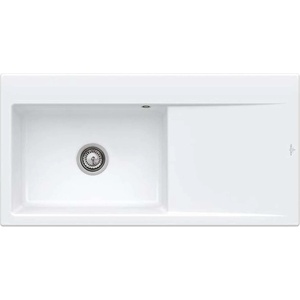 Villeroy & Boch Subway Style 60 - Керамична мивка, 100x51 cm, CeramicPlus, алпийско бяло 336201R1 (336201R1) Мивка за вграждане