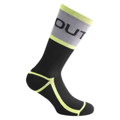 Dotout Prime ponožky black/fluo yellow