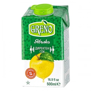  Сок ябълка Greno 500мл