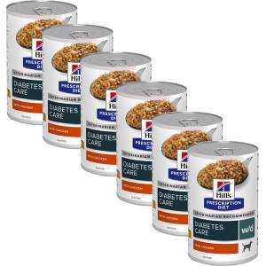 Hill's Hill s Prescription Diet w/d Поддържане на тегло и грижа при диабет за кучета 6 x 370 г
