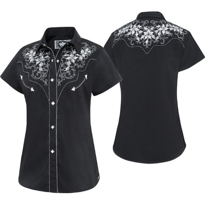 Stars & Stripes Košile westernová Isabel dámská černá – Zboží Dáma