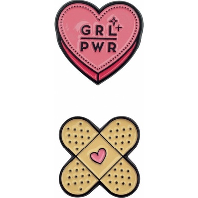 Legami súprava samolepiek cutie set of 2 metal stickers grl pwr