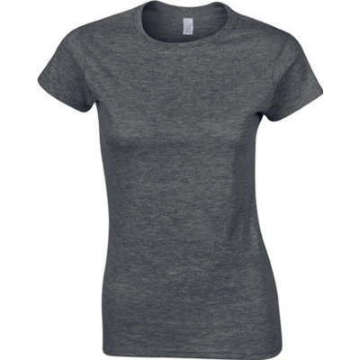 Gildan Dámske tričko G64000L Dark Heather