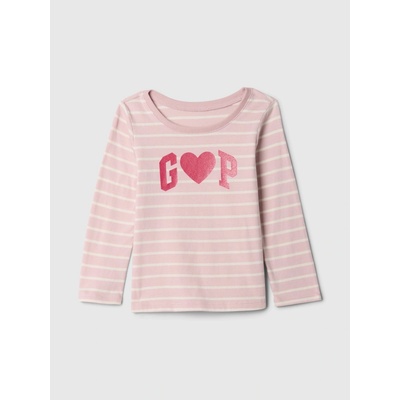 GAP Baby tričko s logem růžová