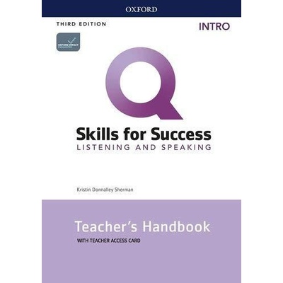Q Skills for Success Intro Listening & Speaking Teacher´s Access Card, 3rd - Kristin Donnalley Sherman