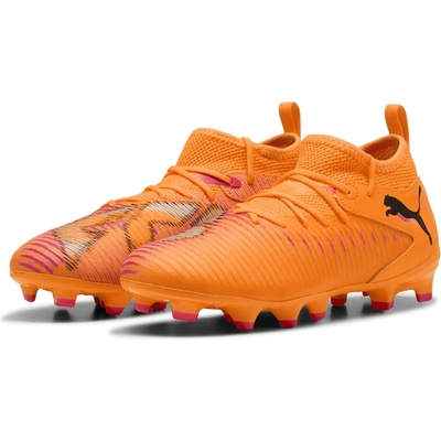 PUMA Детски футболни бутонки Puma FUTURE 8 MATCH Childrens Artificial Ground Football Boots - Orange/Black