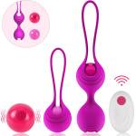 Paloqueth Kegel Balls Set with Remote Purple