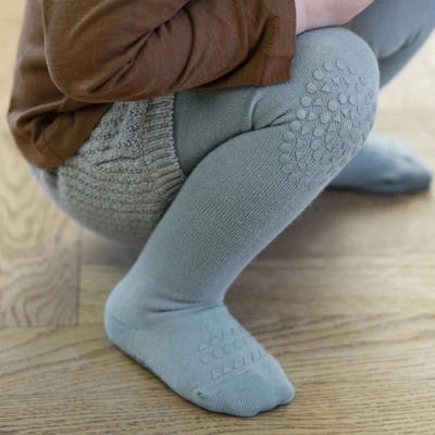 Gobabygo Protiskluzové punčochy Dusty Blue – Zboží Dáma