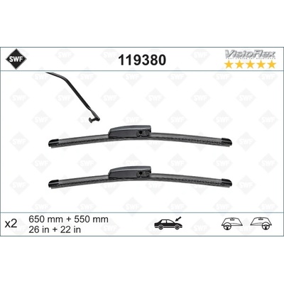 SWF se spojlerem VisioFlex - 650+550 mm 119380