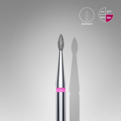 Staleks fréza FA40R016/4 diamantová slza 1,6 mm