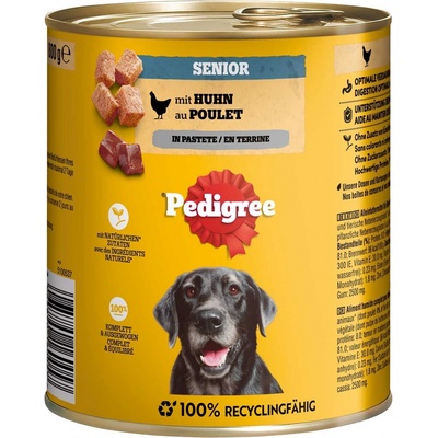 Pedigree senior kuře 12 x 800 g
