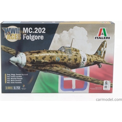 Italeri Macchi Mc.202 Folgore Wwii Italian Army 1940 Military Airplane / 1:72