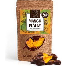 NATU Mango plátky polomáčené 50% hořká čokoláda 120 g
