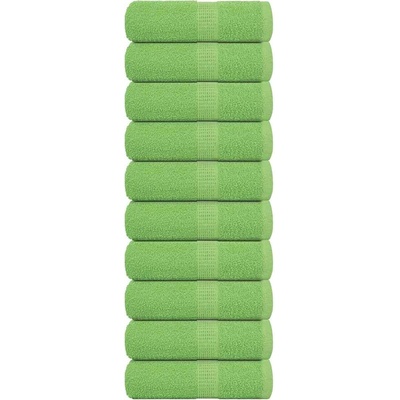 vidaXL Кърпи за гости FROGN 10 бр. ябълково зелени 30x50 см 360 г/м2 (137021)