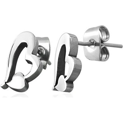 Šperky eshop z chirurgické oceli asymetrický obrys srdce X11.12